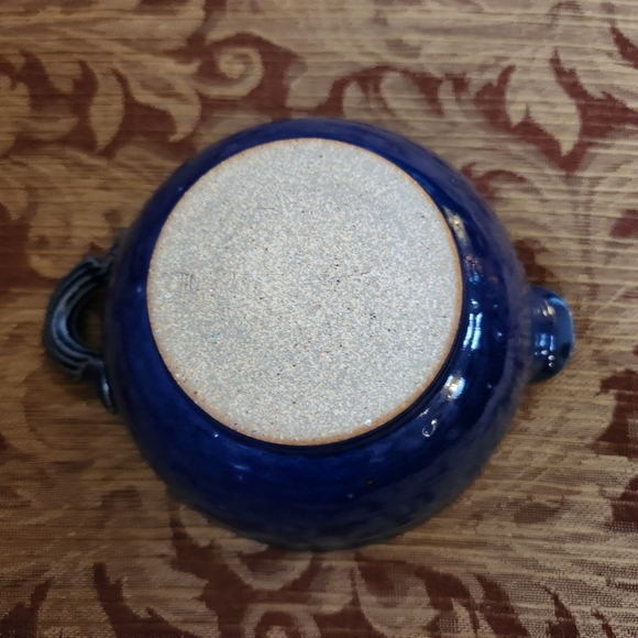 Deep Blue Ceramic Mixing Bowl - Picture 3 of 9